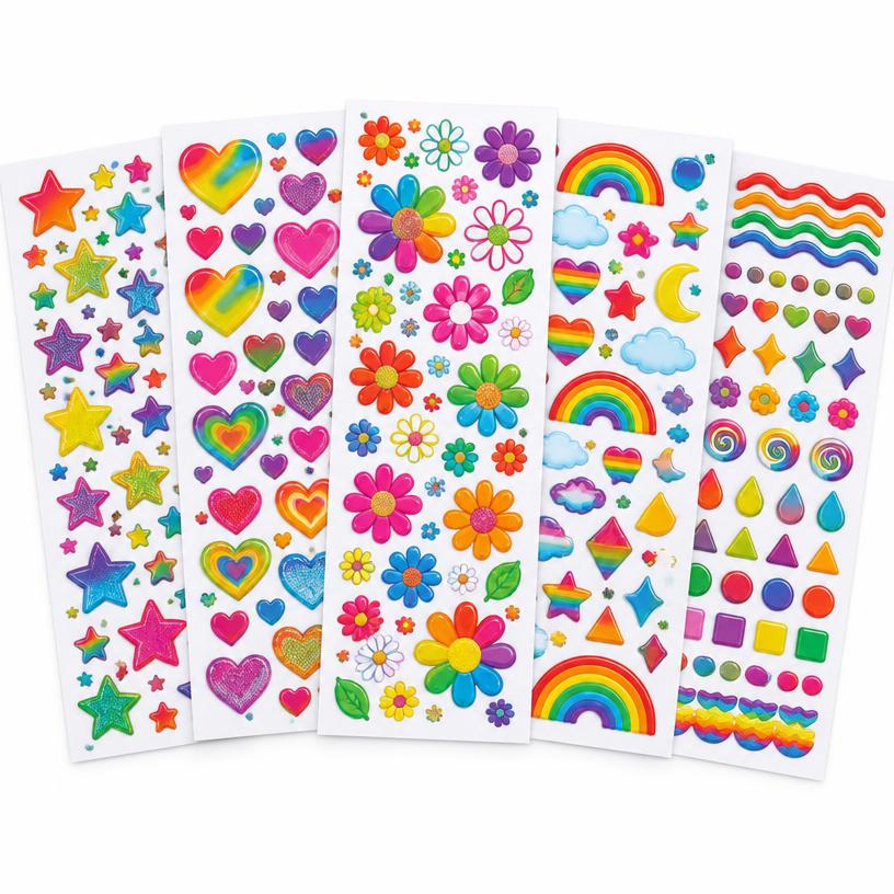 Rainbow Sticker Sheet Set